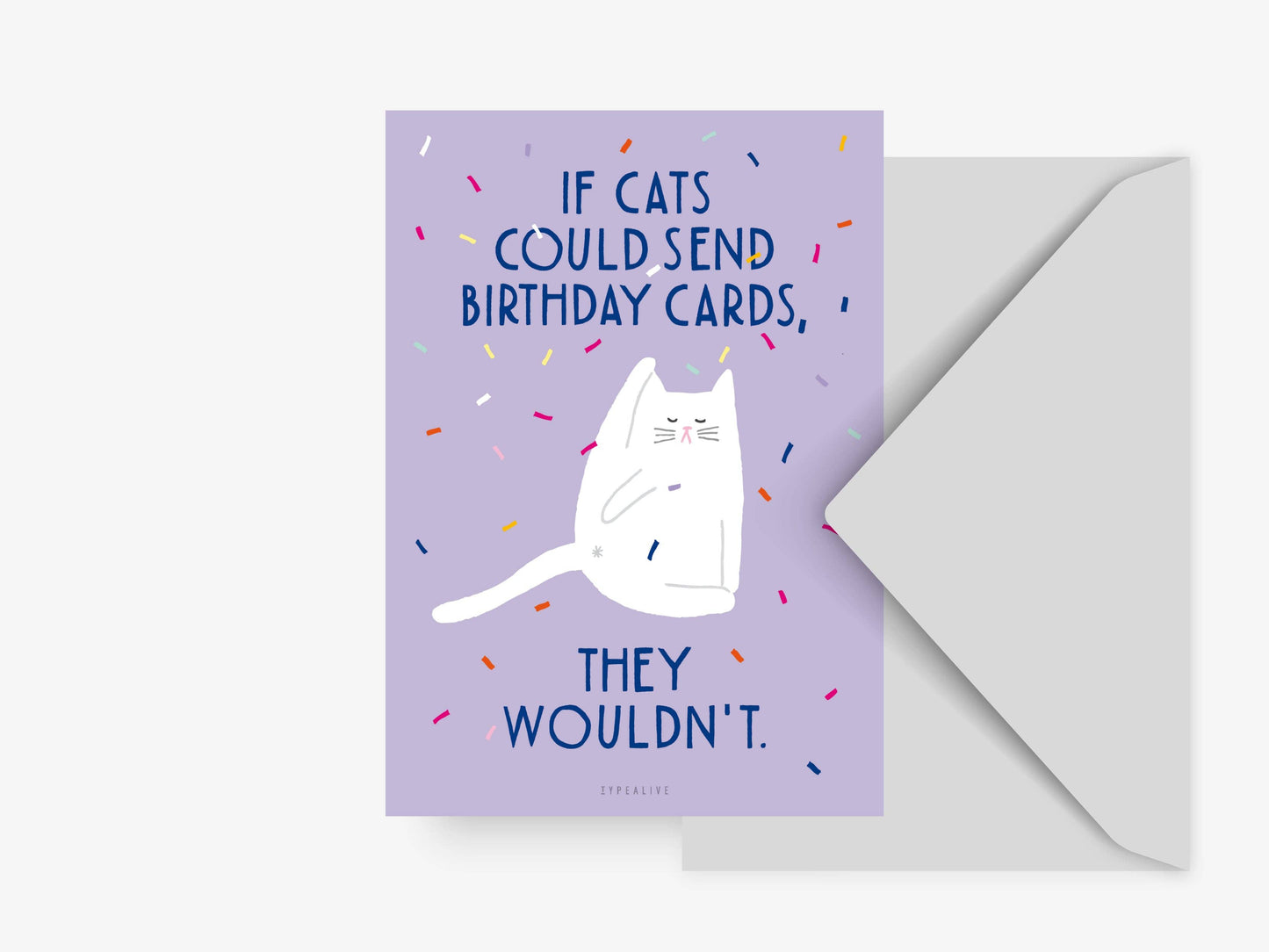 typealive - Verjaardagskaart Kat Nr. 1