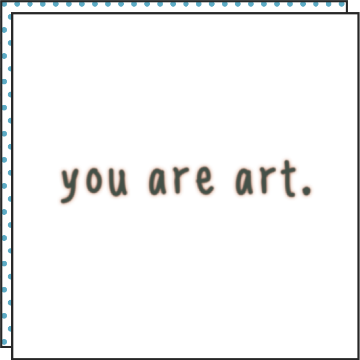 Tattoonie - YOU ARE ART tijdelijke tattoo (set van 2)