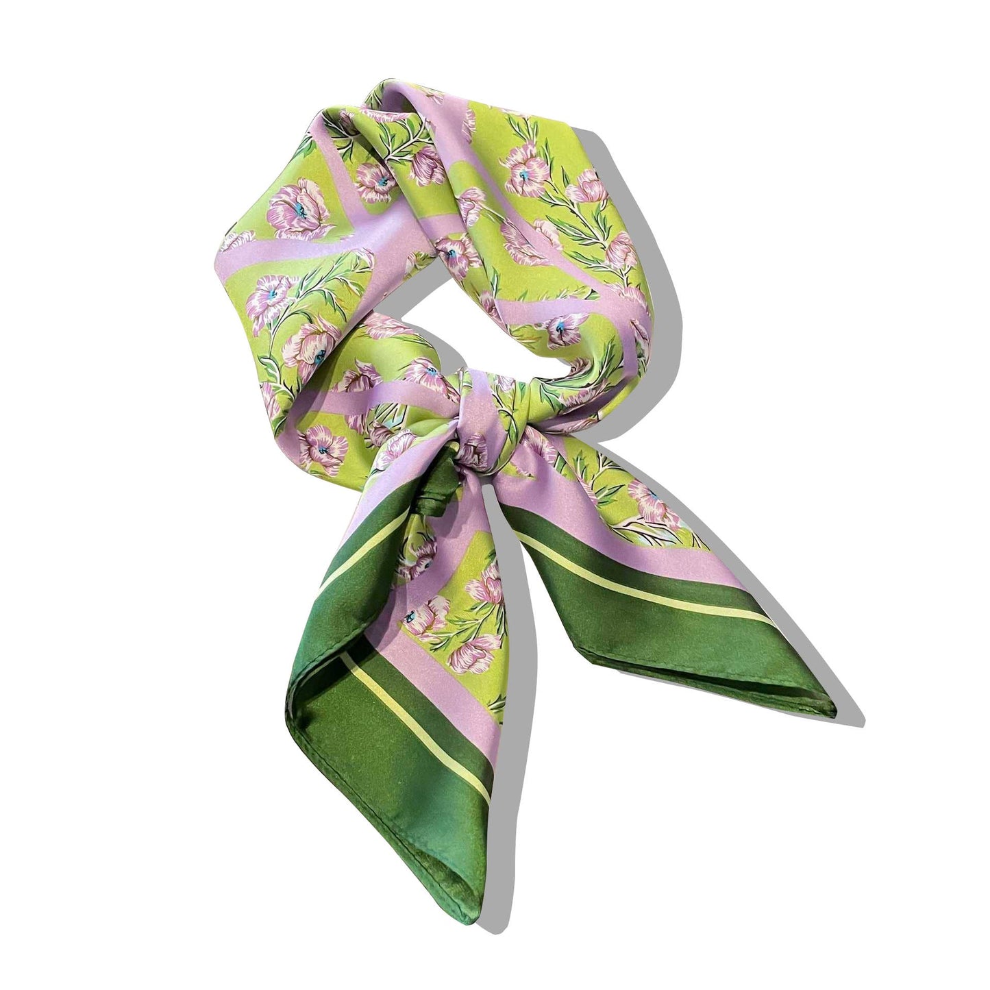 Lourens Exclusive - Sjaaltje - trendy kleurrijk - 70 x 70cm - silk