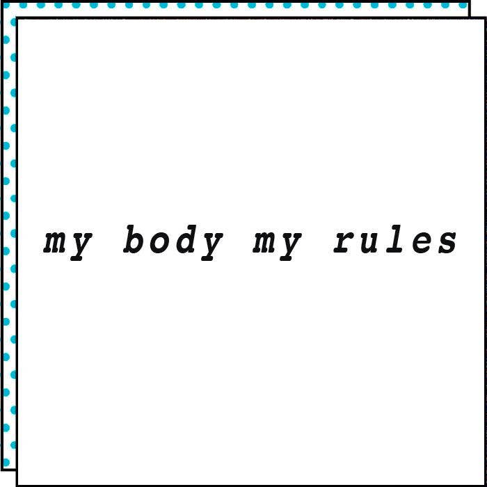 Tattoonie - MY BODY MY RULES Tattoo (verpakking van 2)