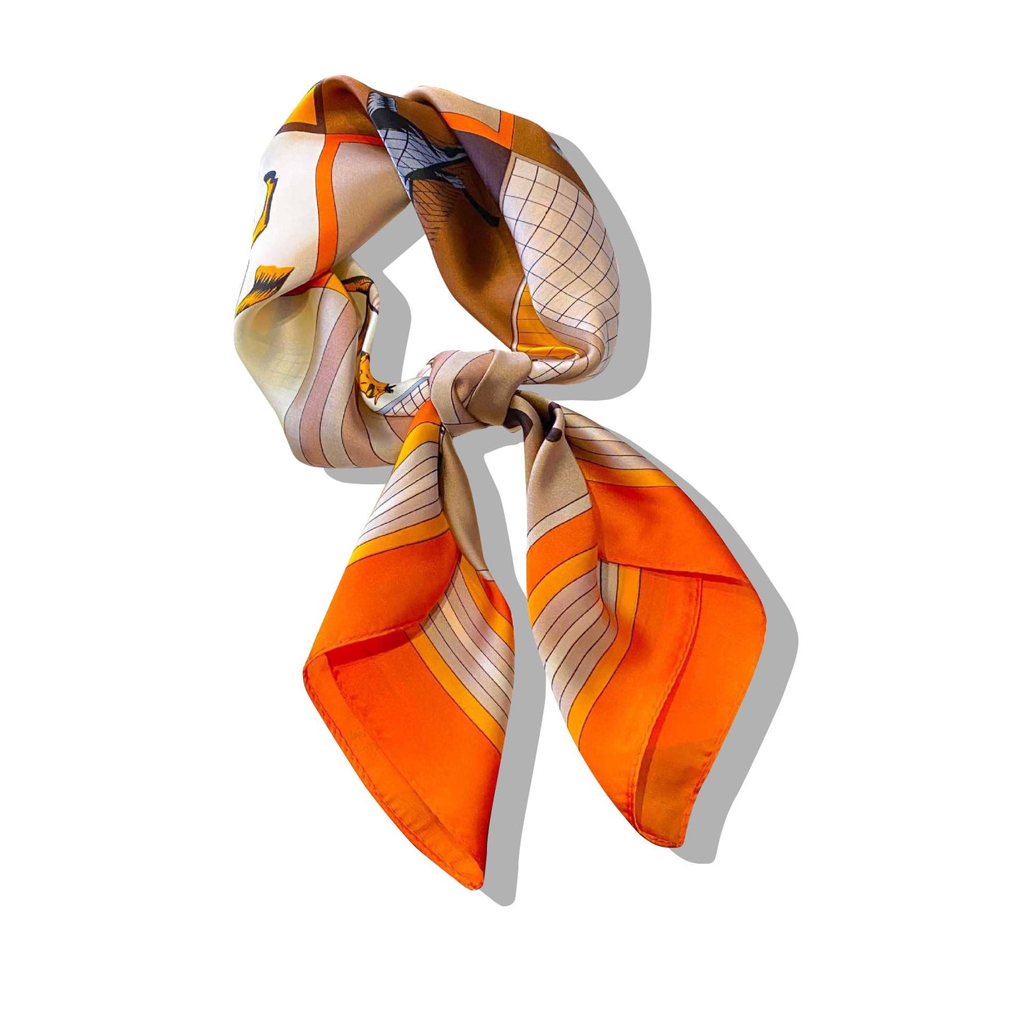 Lourens Exclusive - Sjaaltje - trendy kleurrijk - 70 x 70cm - silk