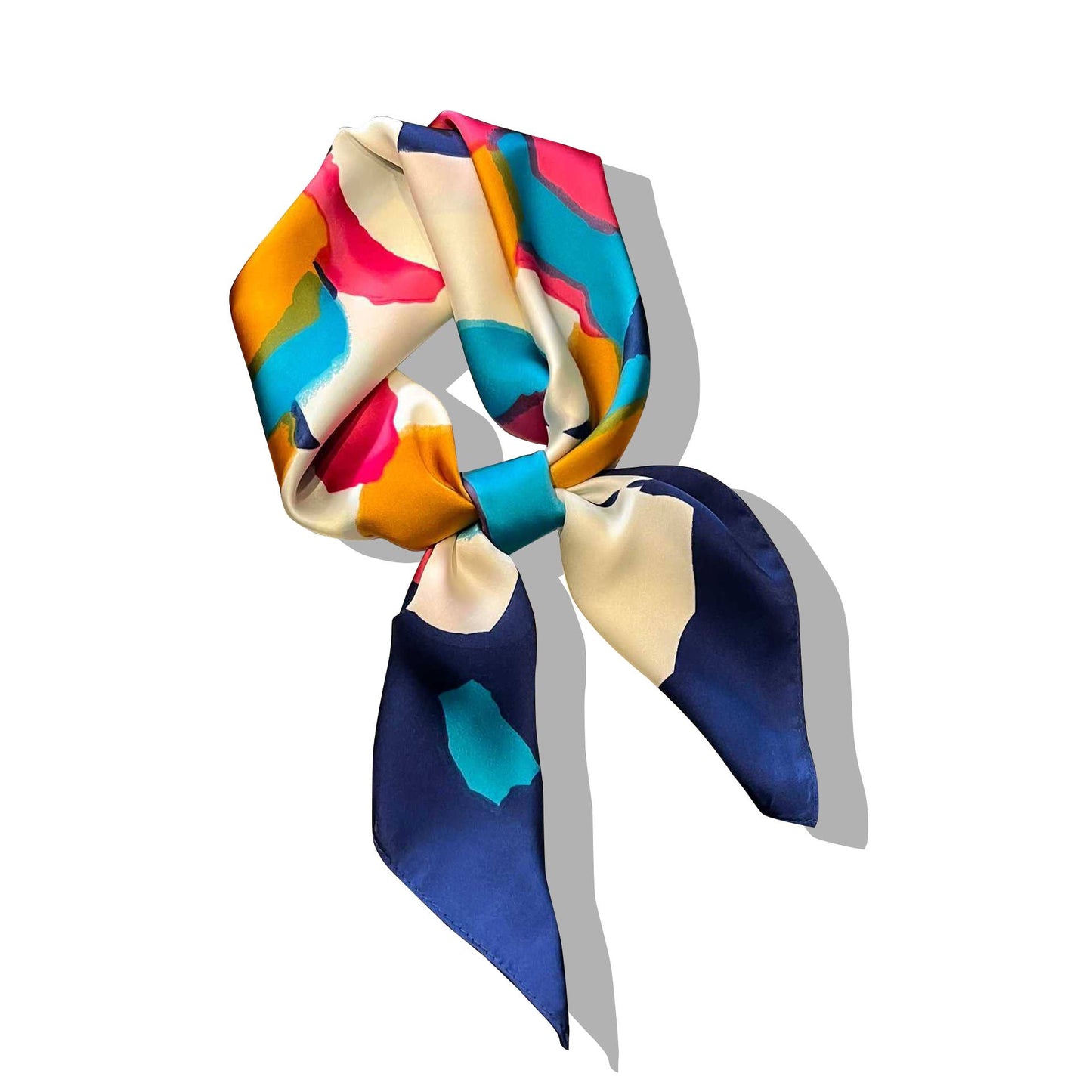 Lourens Exclusive - Sjaaltje - trendy kleurrijk - 70 x 70cm - silk