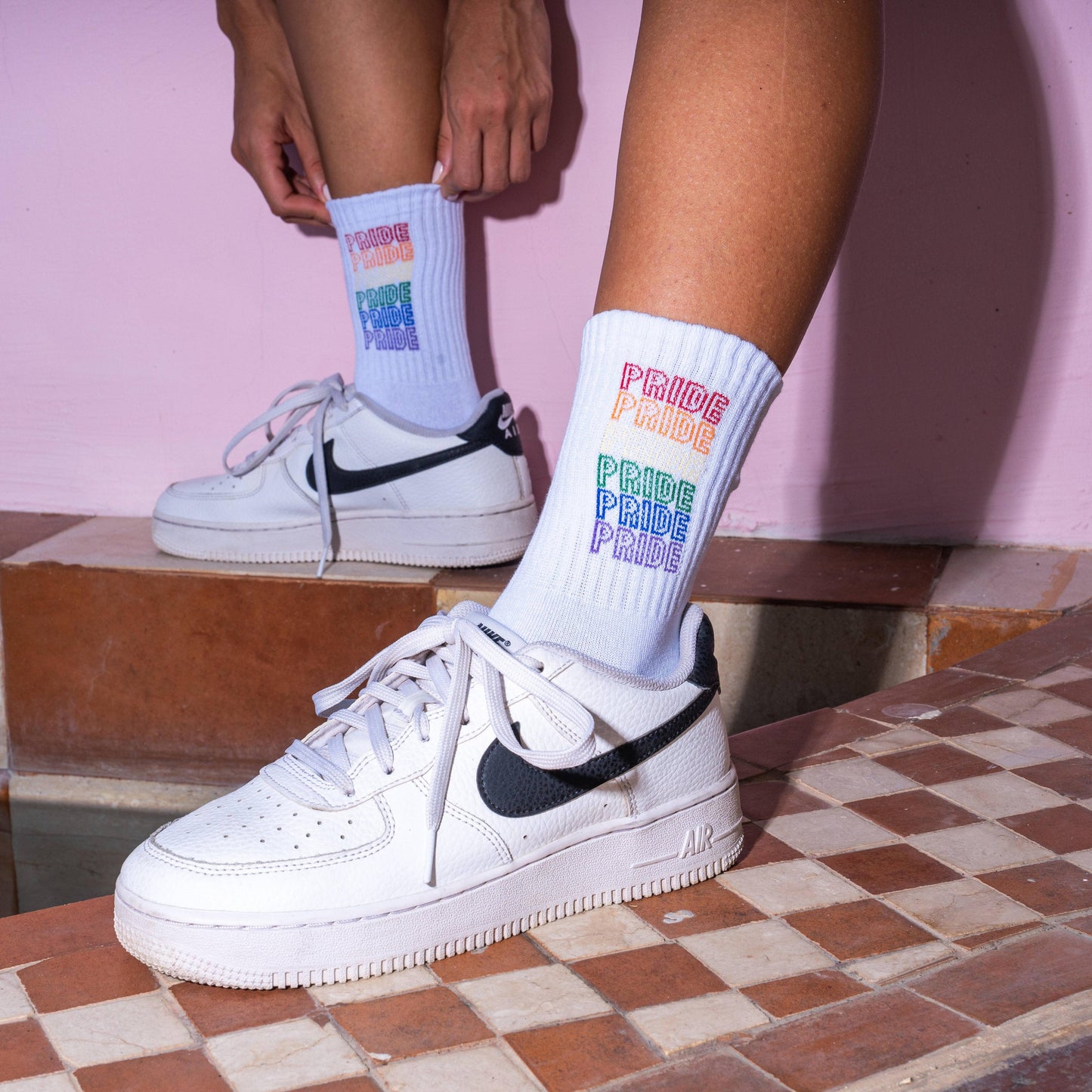Made By Nami - 3-pack sokken | Regenboog: 41-45