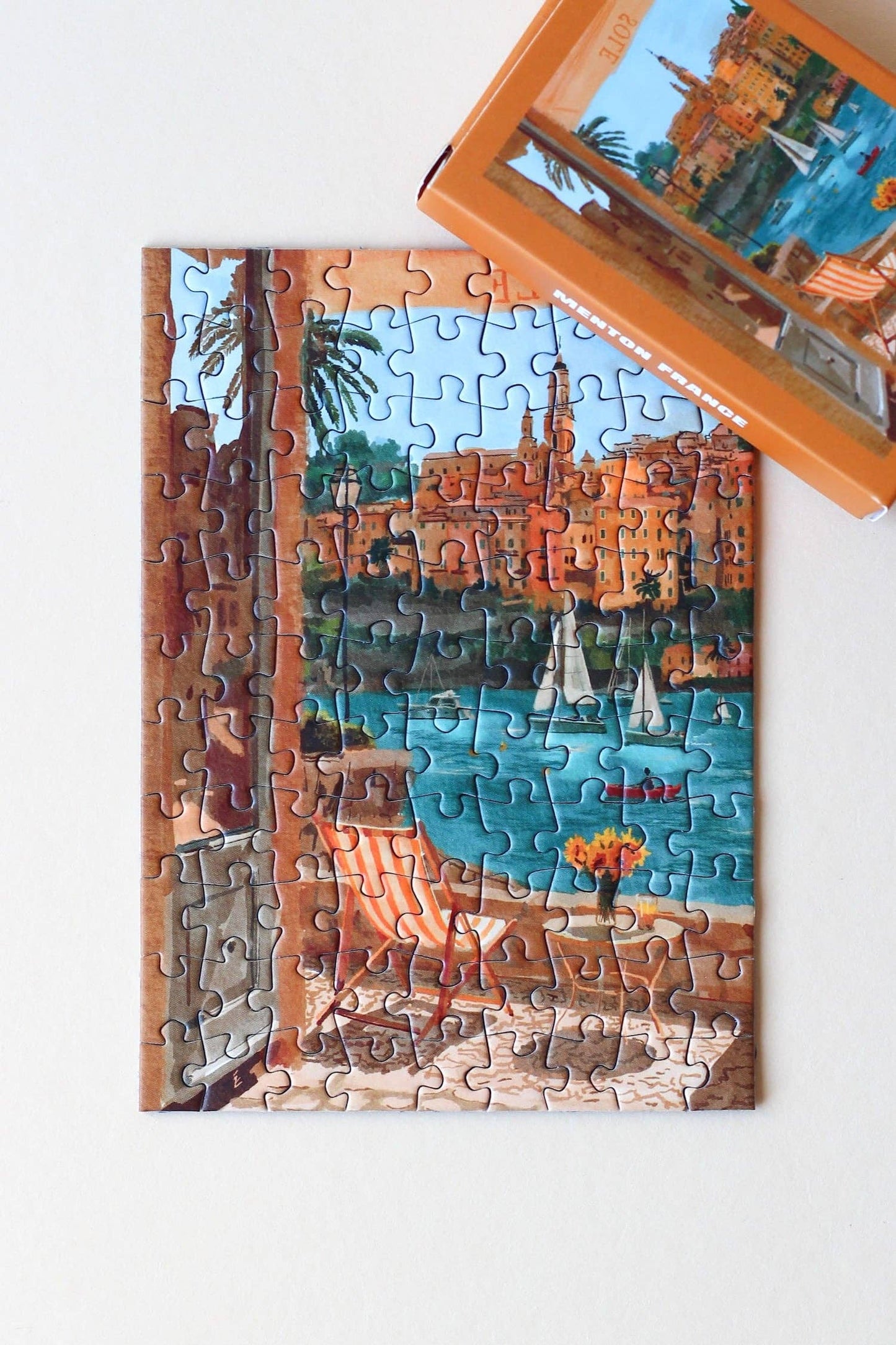 Piecely Puzzles - Mini-puzzel Menton, Frankrijk, 99 stukjes