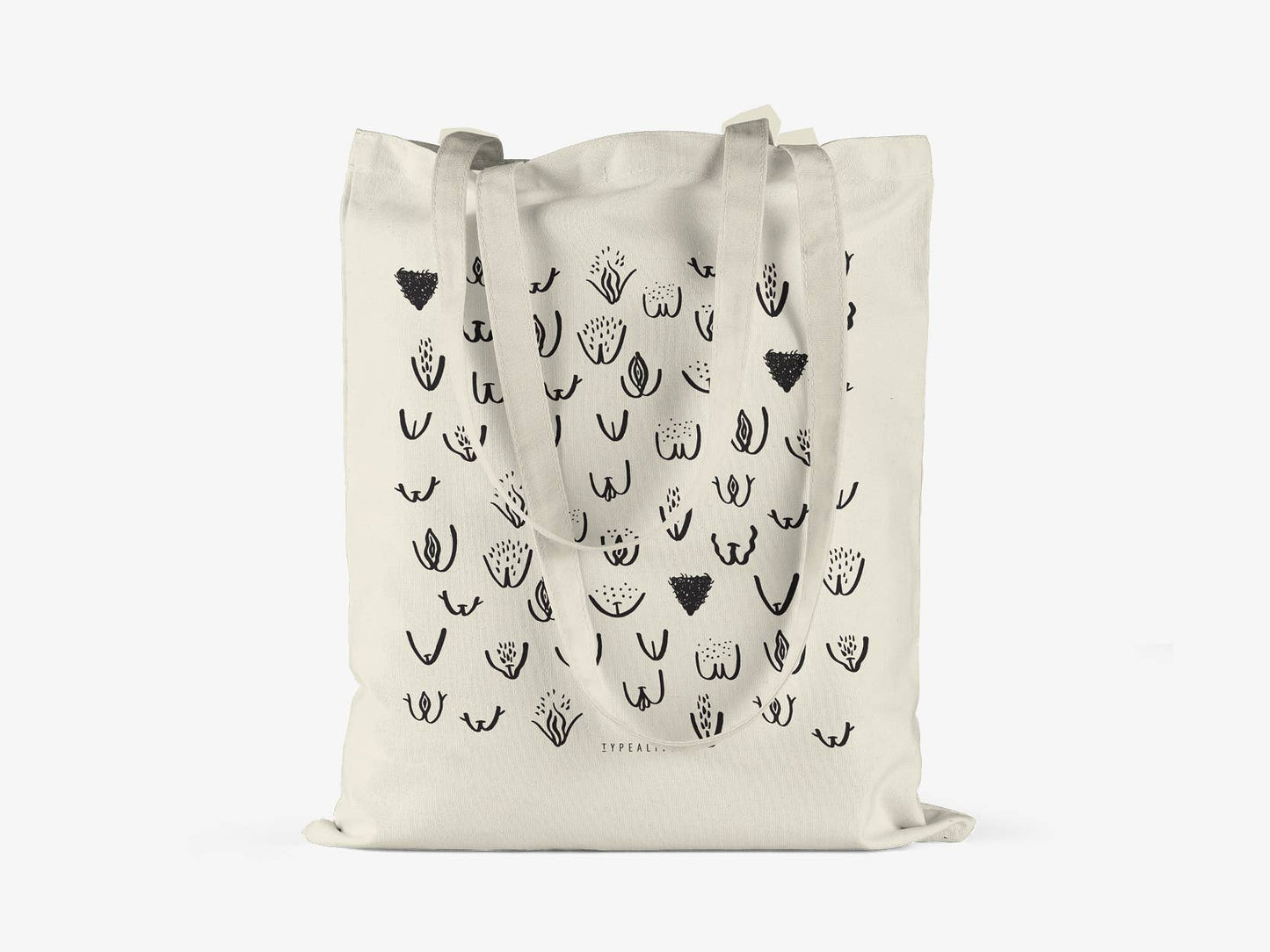 typealive - Katoenen tas met Vulvarines-print