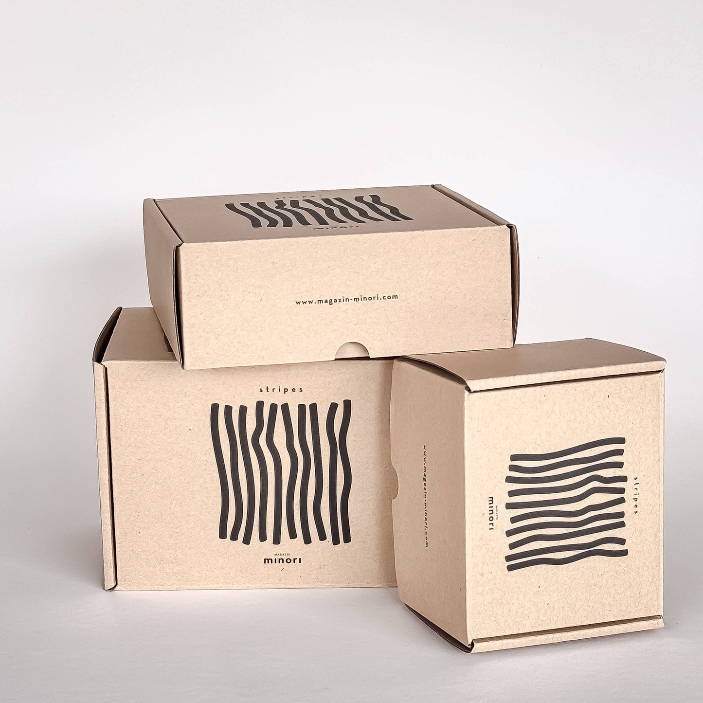 Magazin Minori - Stripes mok - zachte groene kleur