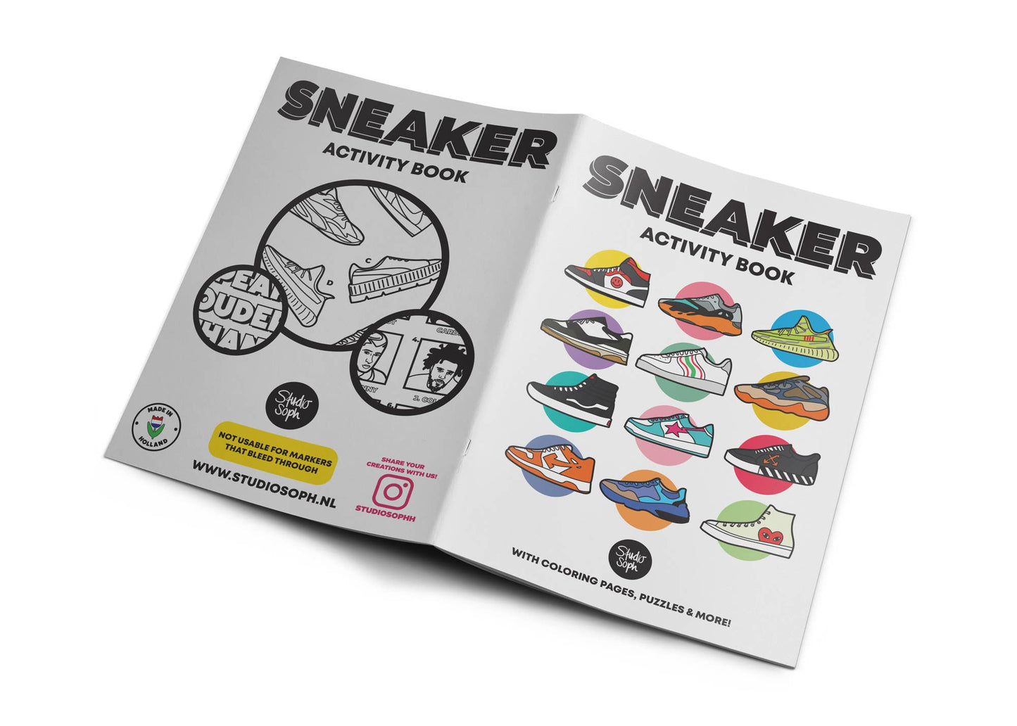 Studio Soph (We Pay Your Import Fees - We Ship DDP) - Sneaker activiteitenboek