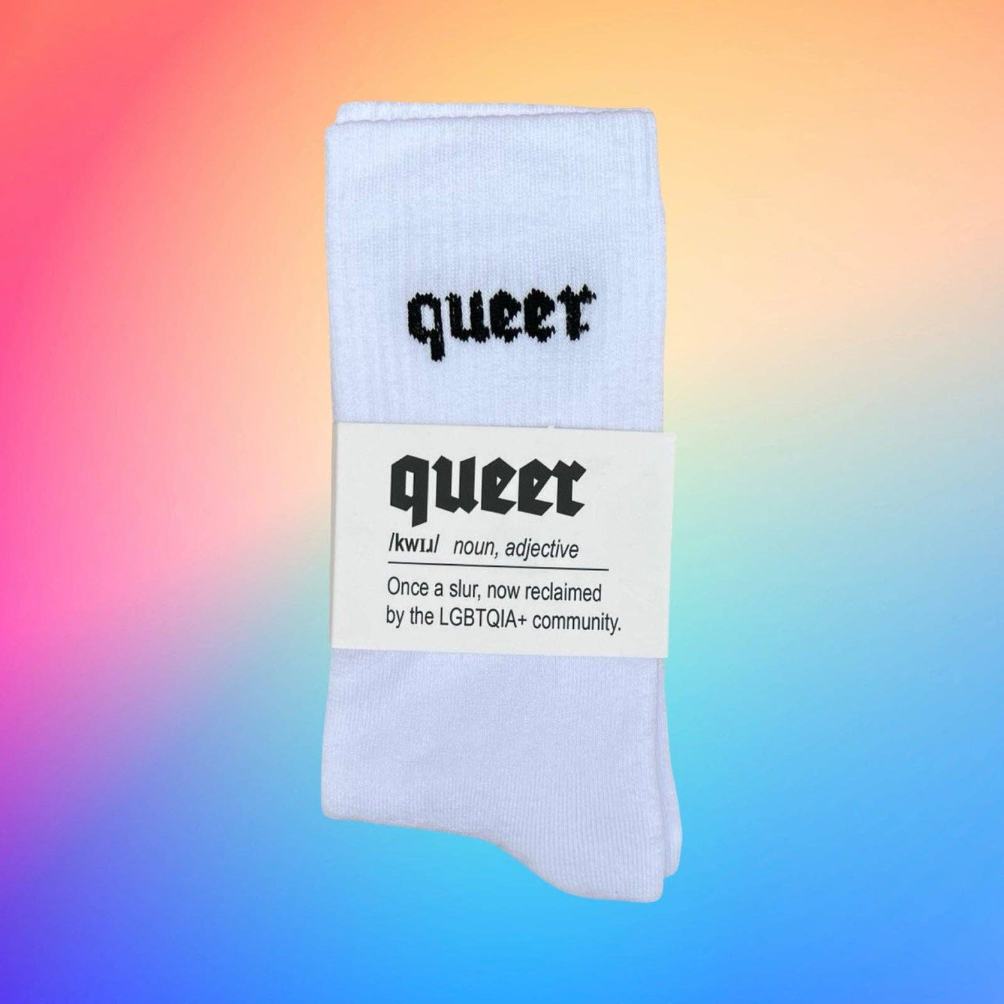 Keller Kreuzberg GmbH - QUEER Sokken wit/zwart: 42-46