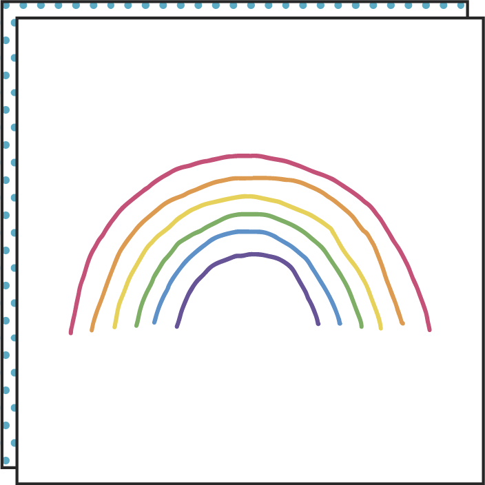 Tattoonie - PEN RAINBOW tijdelijke tattoo (set van 2)