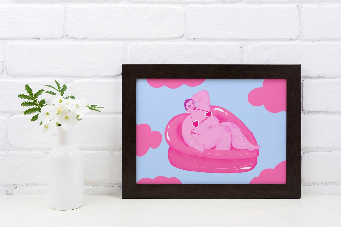 Chiaralascura - Hart zwembad - Lichaam positief Kunstdruk