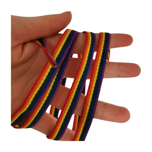 Merchbaendchen - Regenboog Veters | 120cm (geweven)