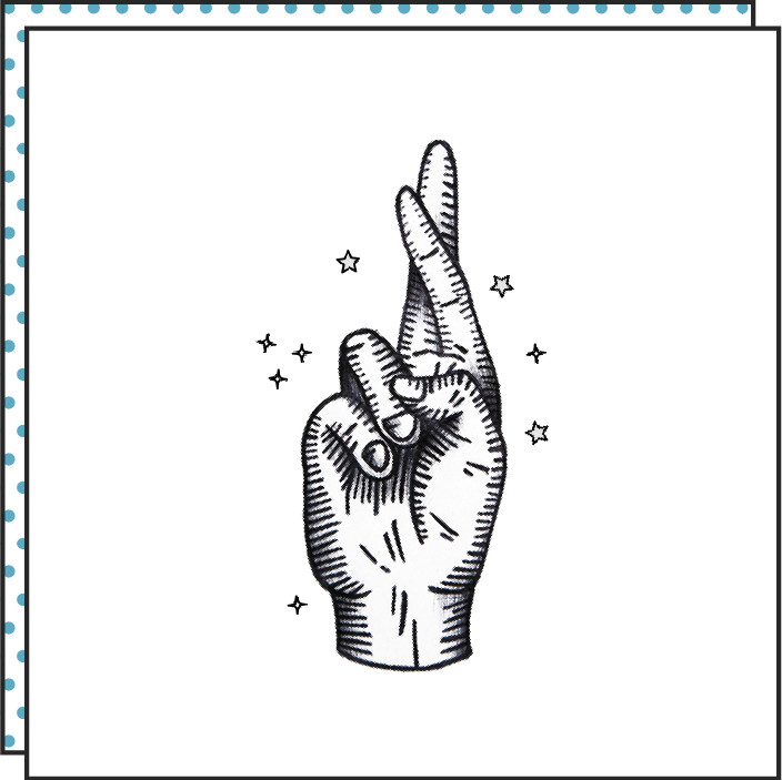Tattoonie - FINGERS CROSSED Tattoo (verpakking van 2)