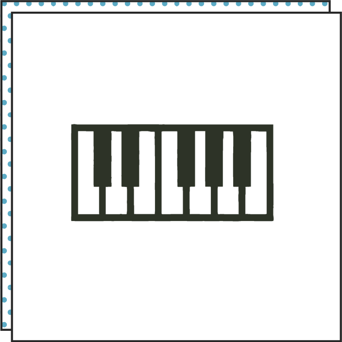Tattoonie - THE PIANO Tattoo (verpakking van 2)