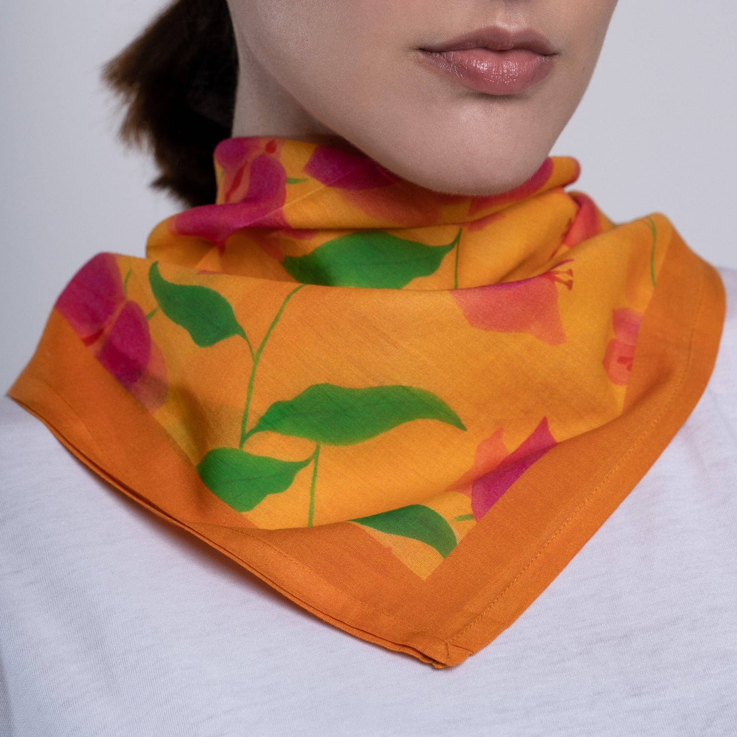 KORES ACCESSORIES - Bugainvillea gele bandana