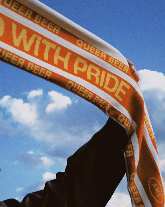 Queer Beer Scarf - red white