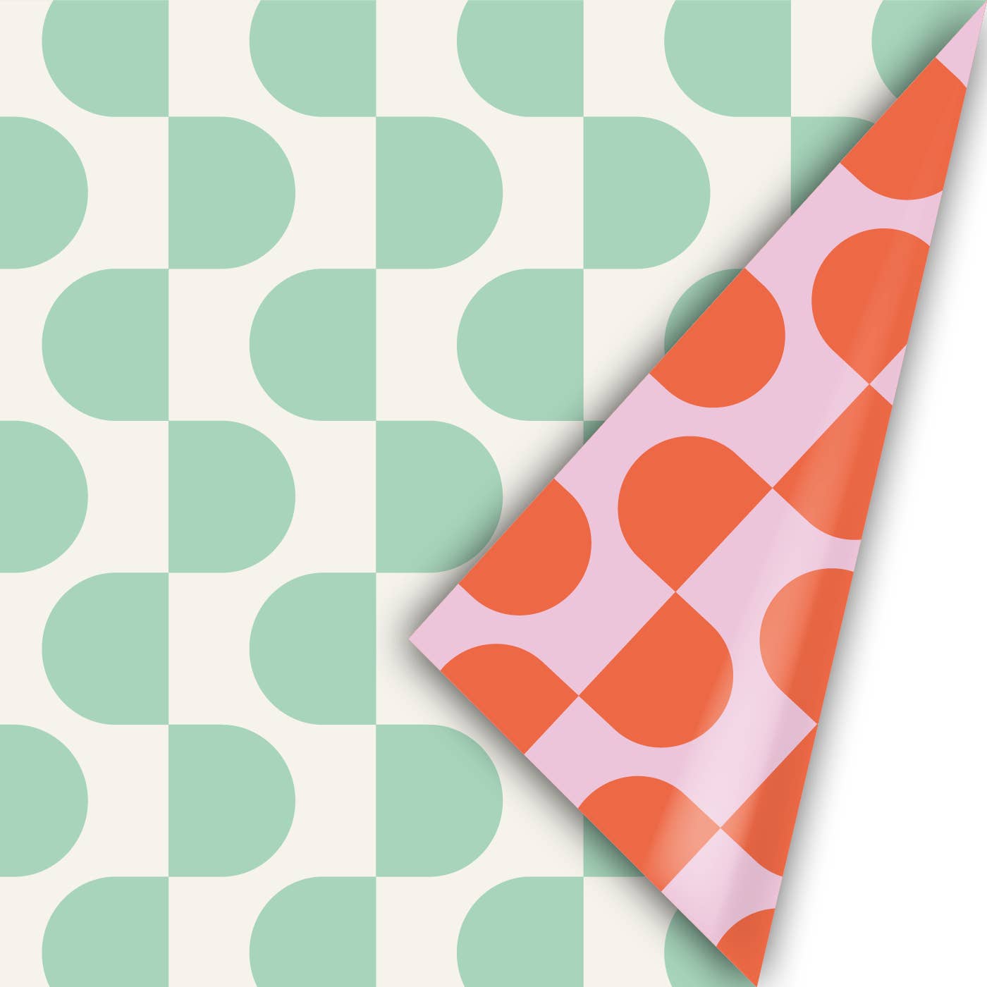 CollectivWarehouse - Chunky Curves – Rollen cadeaupapier: Calm base