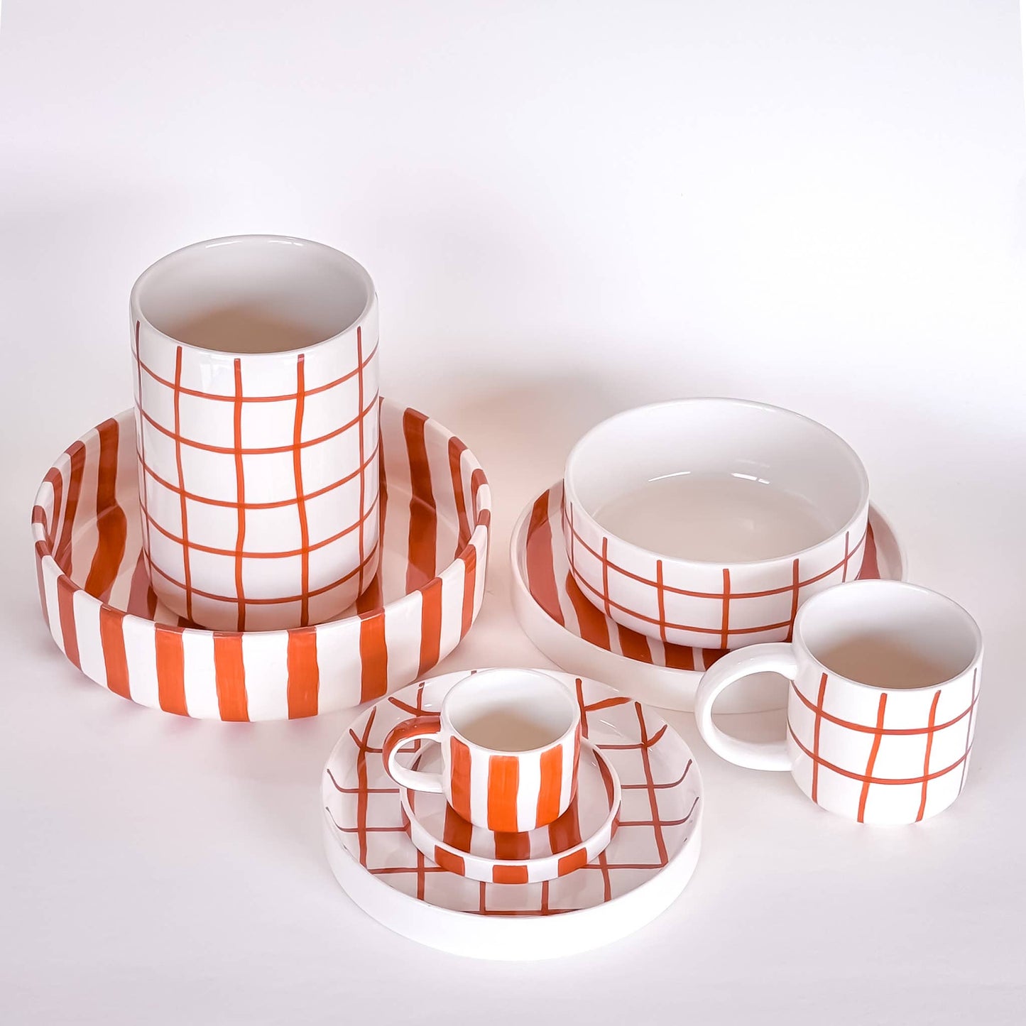 Magazin Minori - Schaal Stripes - cotto oranje