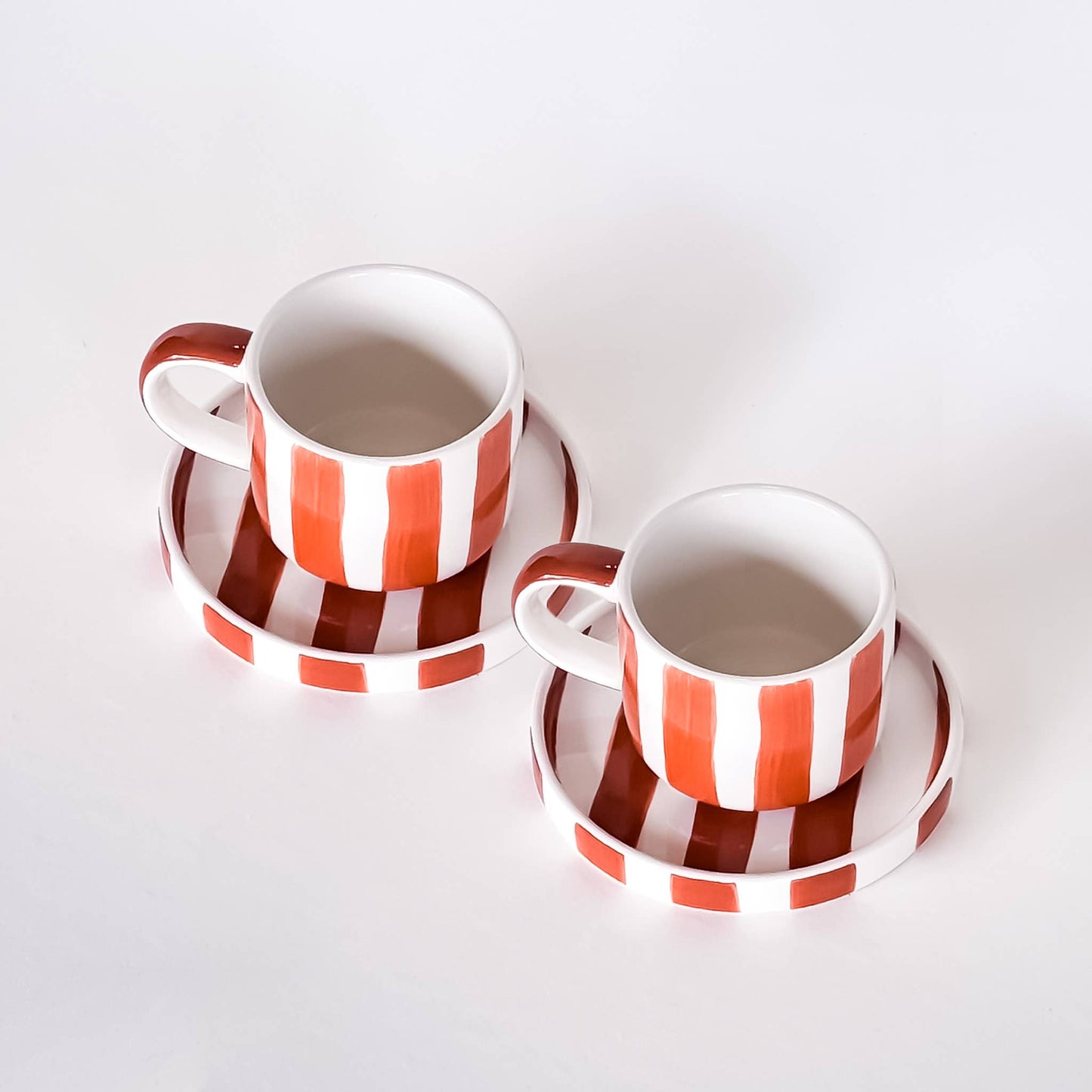 Magazin Minori - Espresso Stripes - mare blauw (2-delige set - 4 stuks) (Kopie)