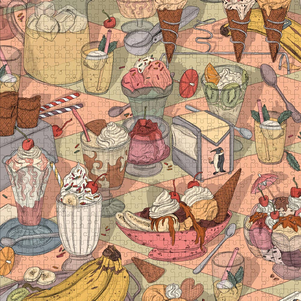Wonderpieces - "Gelato Galore" puzzel | Jolanda Olivia Zürcher