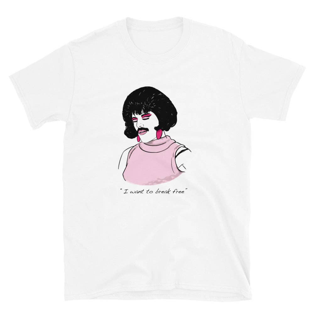 El loco del Pelo Rizo - Queen unisex t-shirt: L