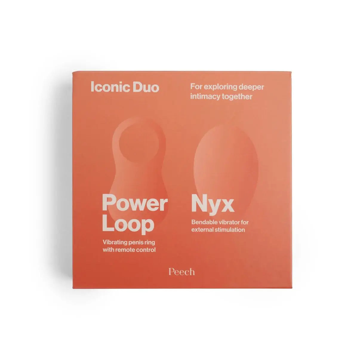 Peech - Iconische duo - Cadeaubox met Power Loop peniskring en Nyx vibrator