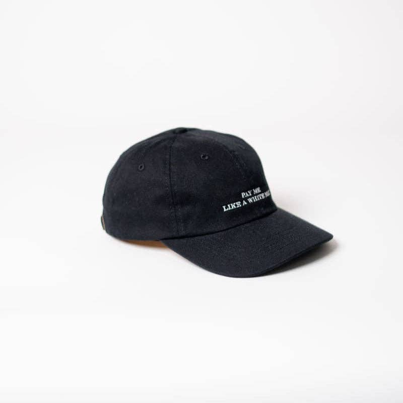 arrel - responsible apparel - Betaal me als een witte man Premium Vaderpet - zwart & wit