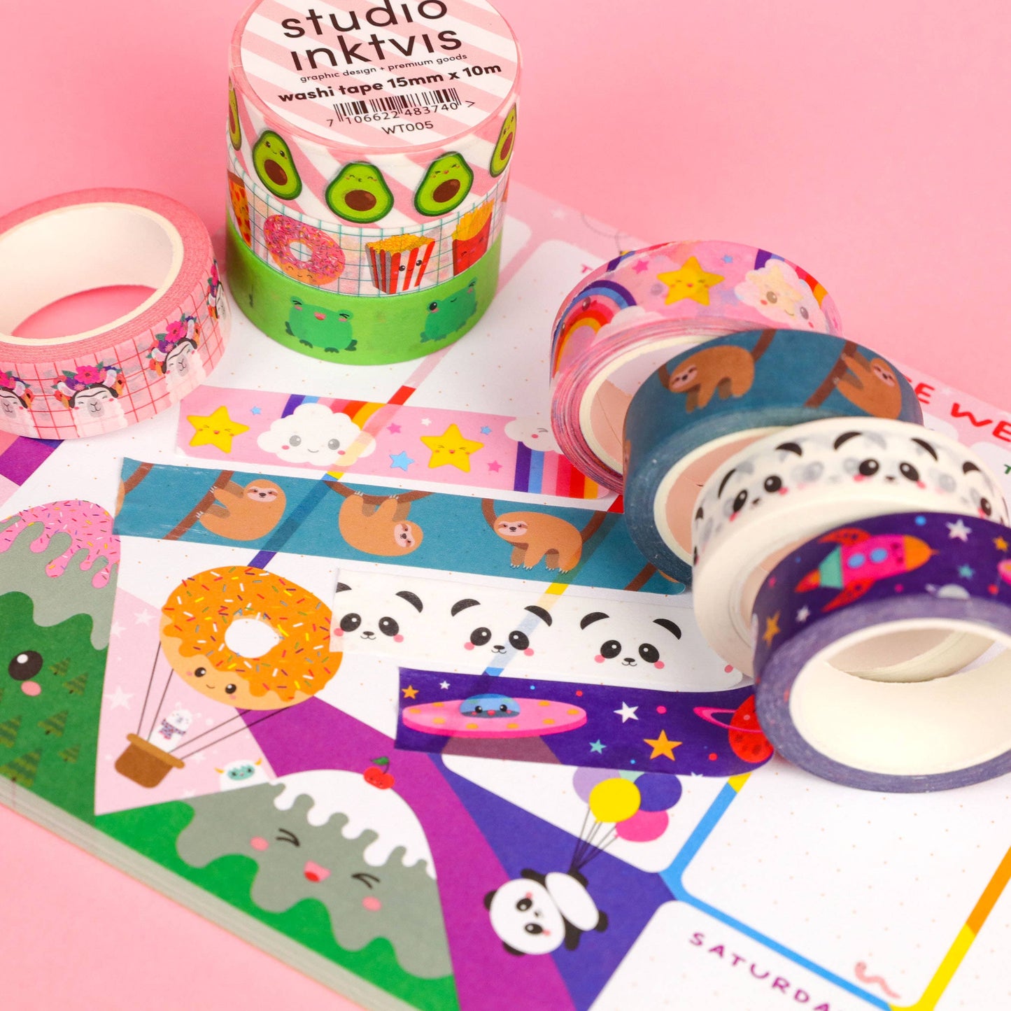 Studio Inktvis B.V. - Washi tape met wolk en regenboog