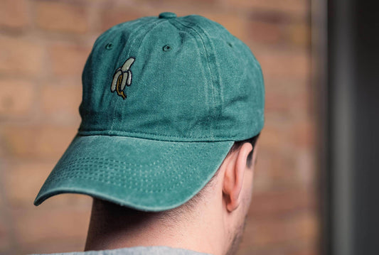 Made By Nami - Basecap met gebruikte look - Green Banana