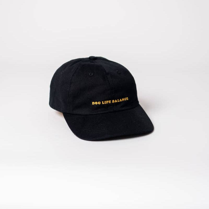 arrel - responsible apparel - Dog Life Balance Premium unisex dad cap - zwart en oranje