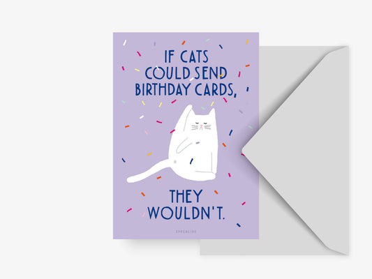typealive - Verjaardagskaart Kat Nr. 1