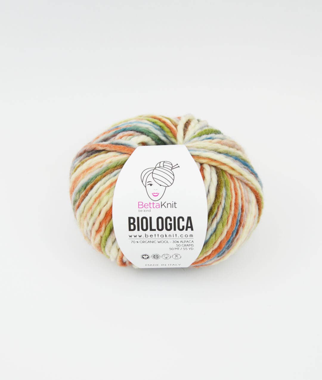 BettaKnit - Biologica print - 70% biologische wol, 30% alpaca garen: Cappuccino