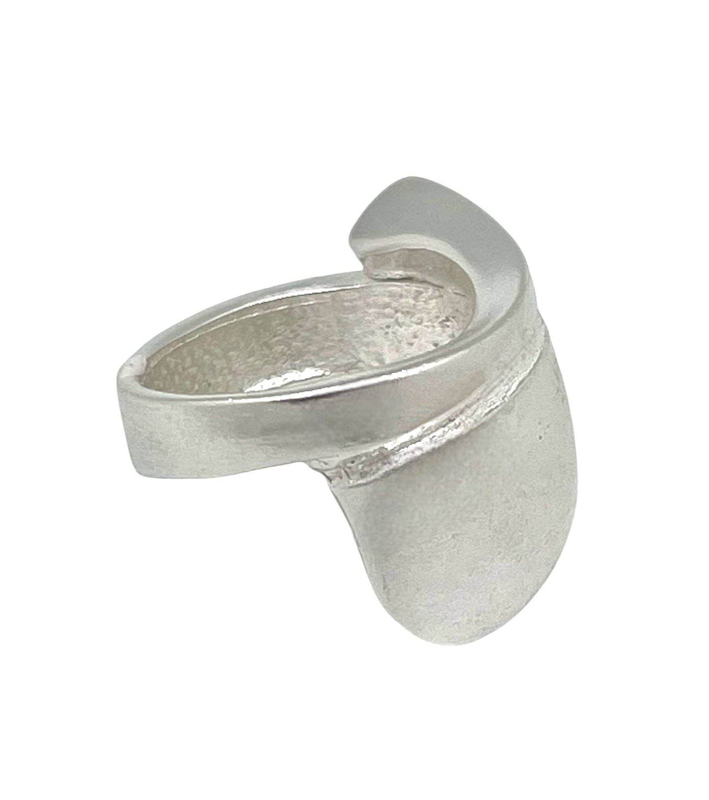 Gloria Mago - Twister ring in verzilverd zilver, 10µ