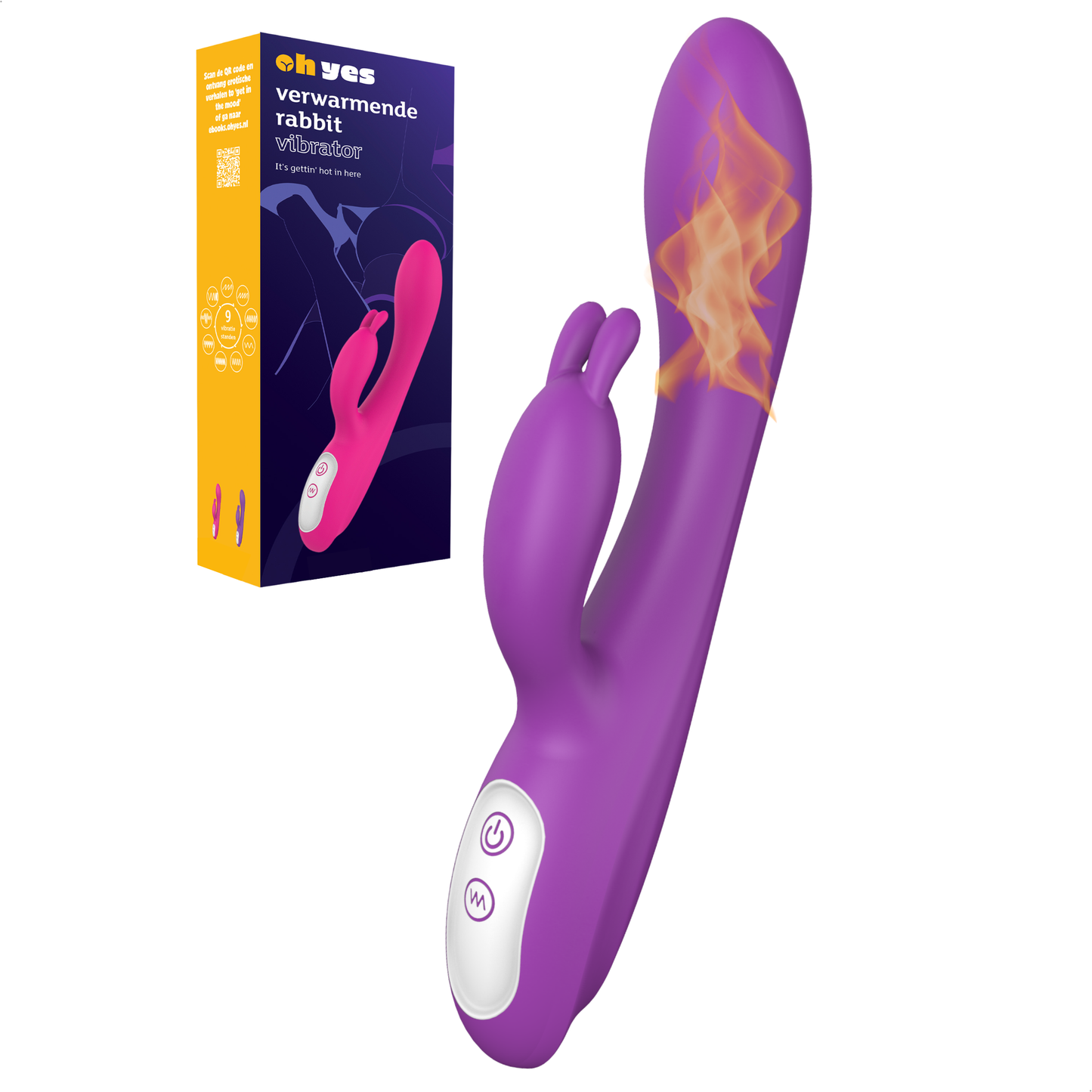 ohyes - Verwarmende Rabbit Vibrator: Roze
