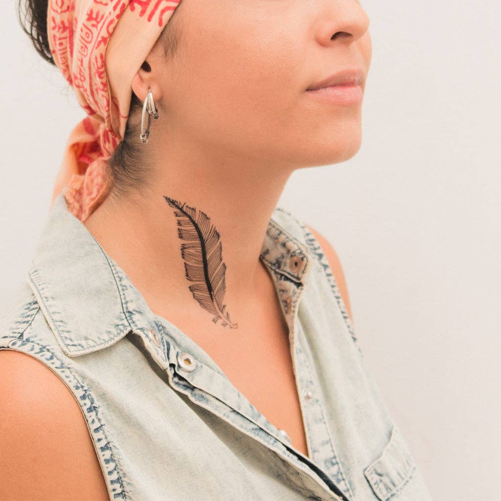 Tattoonie - BE FEATHER Tattoo (verpakking van 2)