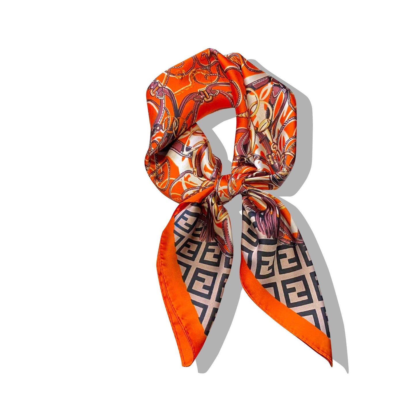 Lourens Exclusive - Sjaaltje - trendy kleurrijk - 70 x 70cm - silk