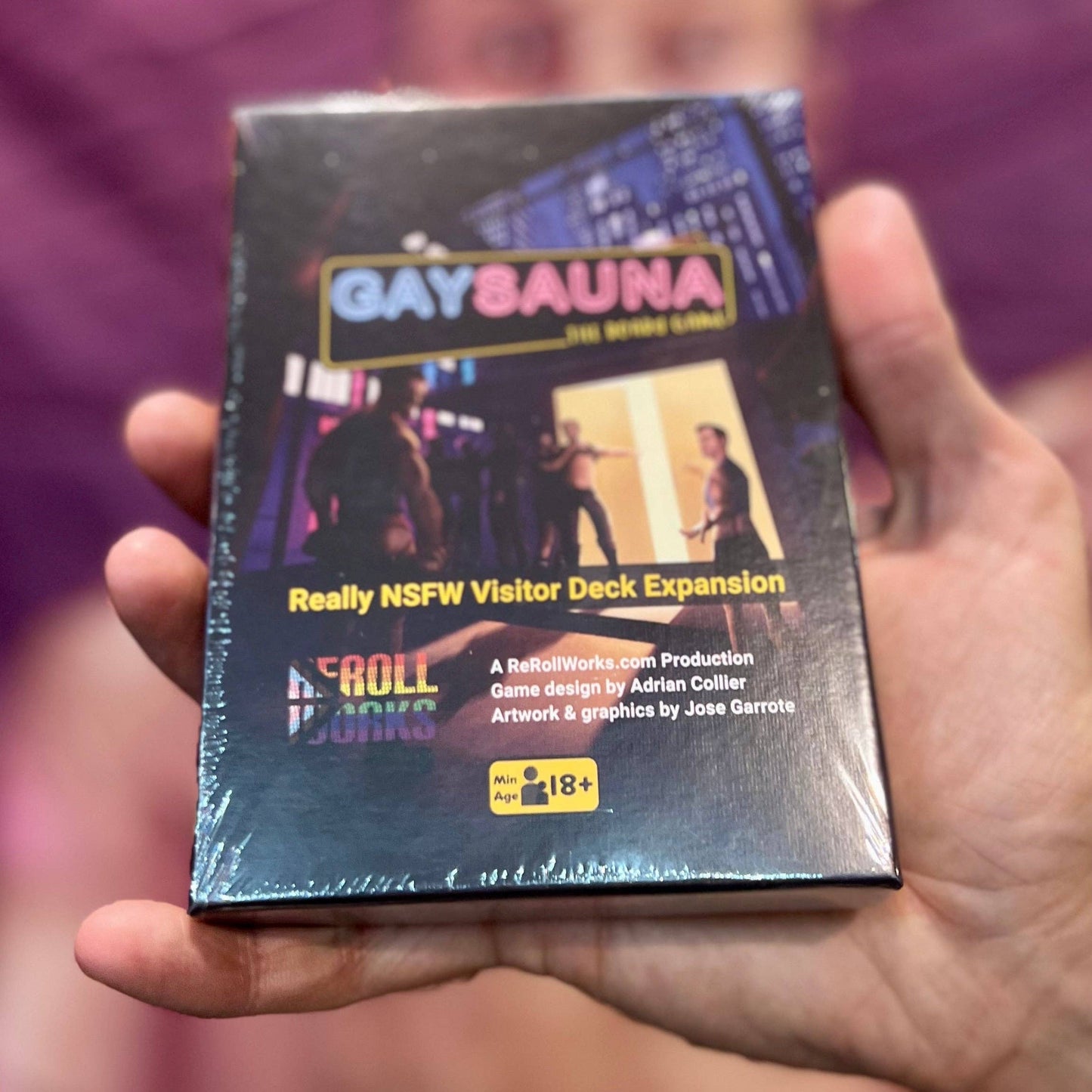 ReRoll Works - Gay Sauna het bordspel Zeer NSFW-uitbreiding v2 - RRW020