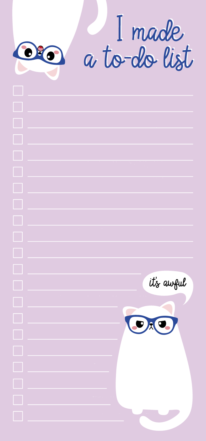 Studio Inktvis B.V. - To do notitieblok Grumpy Cat voor kattenliefhebbers