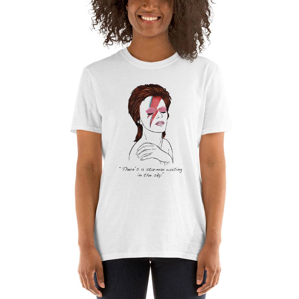 El loco del Pelo Rizo - Unisex t-shirt Bowie: M