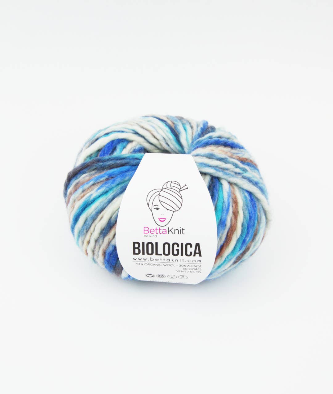 BettaKnit - Biologica print - 70% biologische wol, 30% alpaca garen: Cappuccino