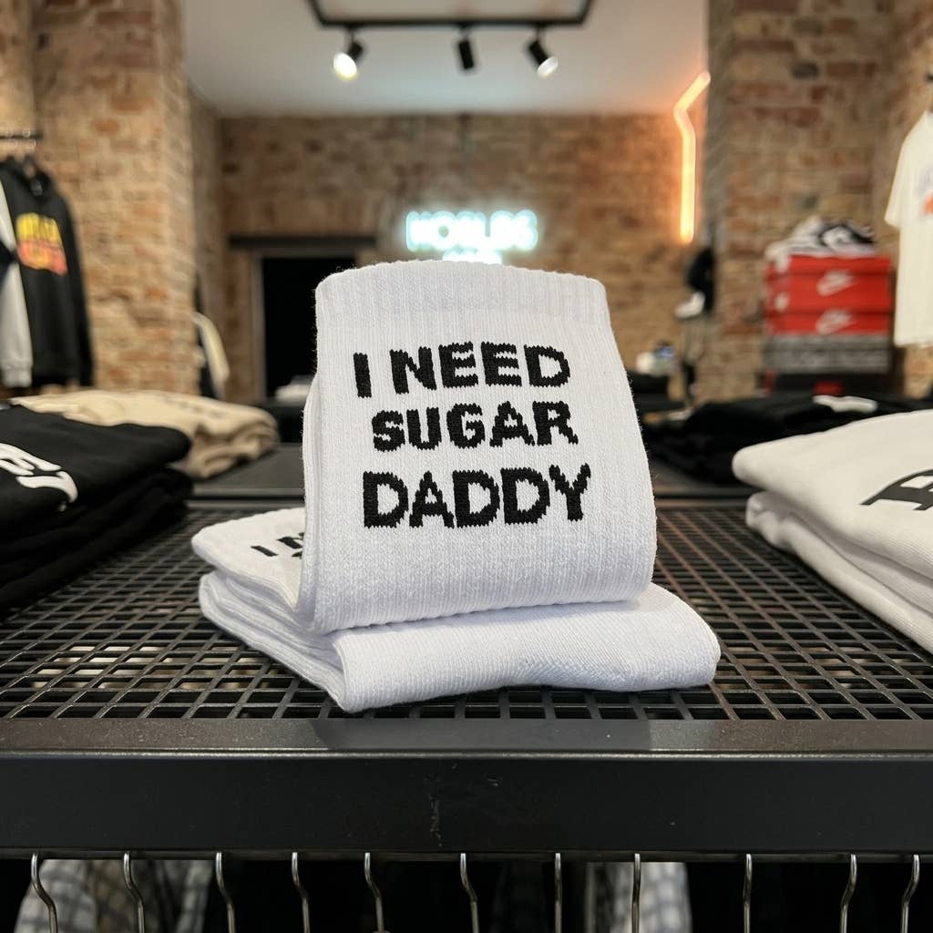 Grasshopper - Statement-sokken: Ik heb een sugar daddy nodig: 37-43