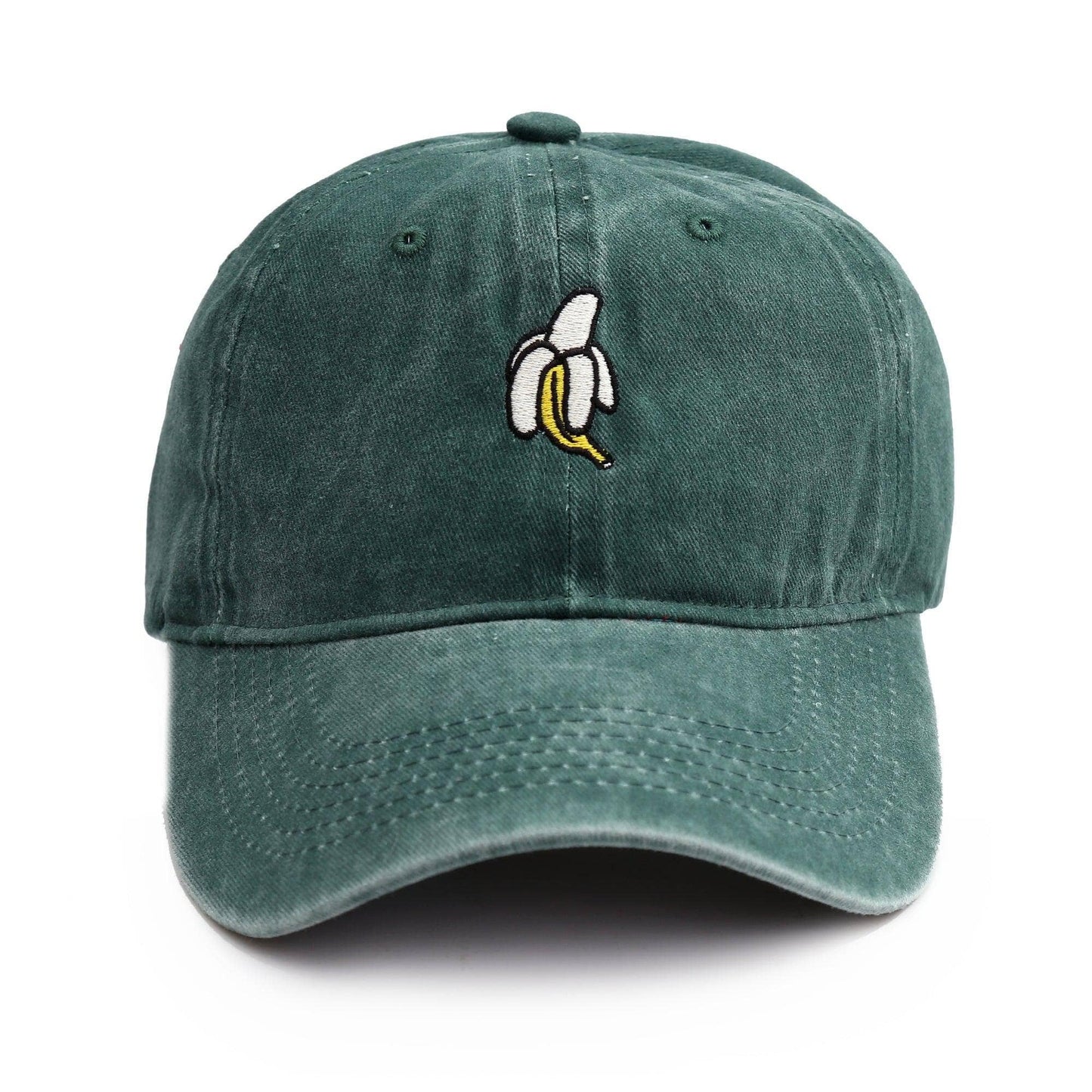 Made By Nami - Basecap met gebruikte look - Green Banana