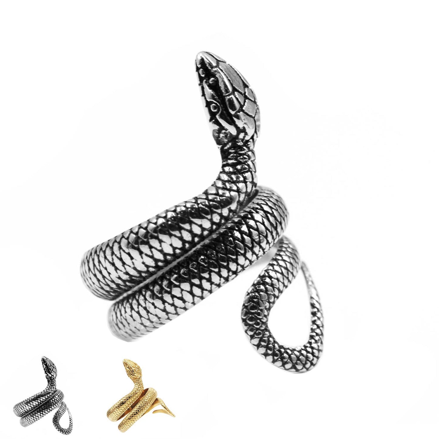 Awaken - Vintage slang ring A-456: Staal / 9