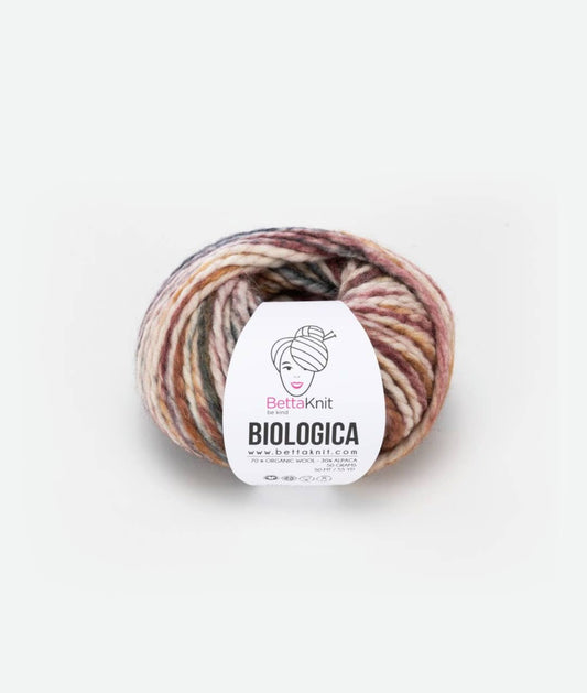 BettaKnit - Biologica print - 70% biologische wol, 30% alpaca garen: Cappuccino