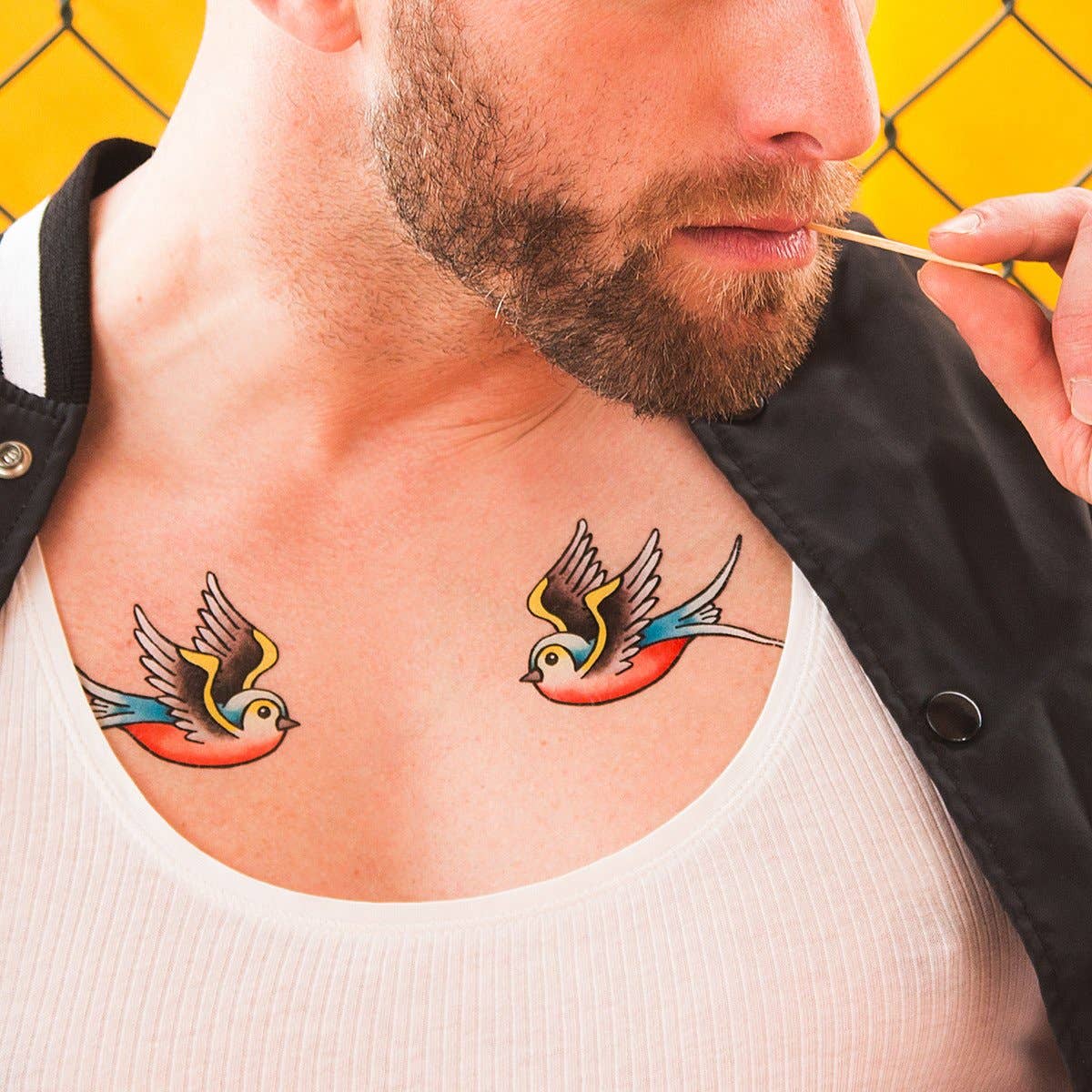 Tattoonie - FLYING FREE tijdelijke tattoo (set van 1)