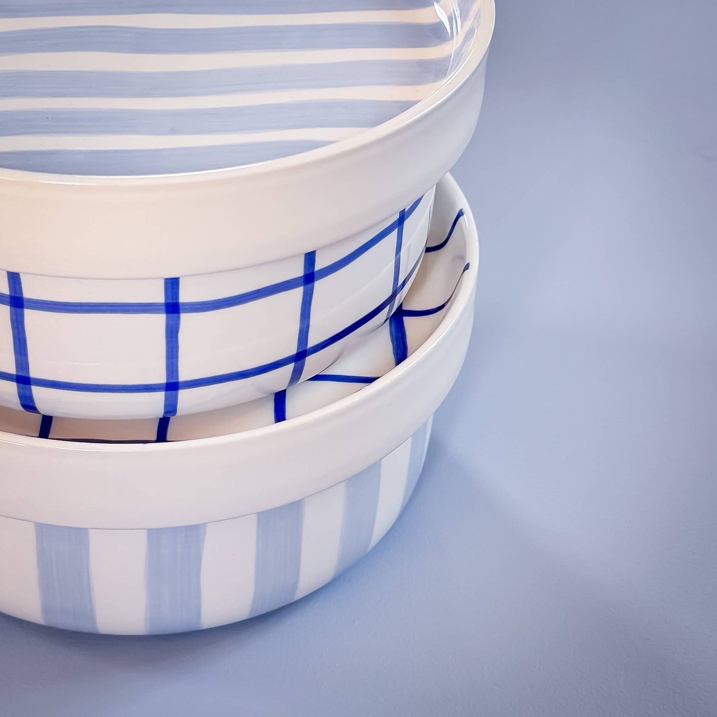 Magazin Minori - Bowl Stripes - morning azzurro