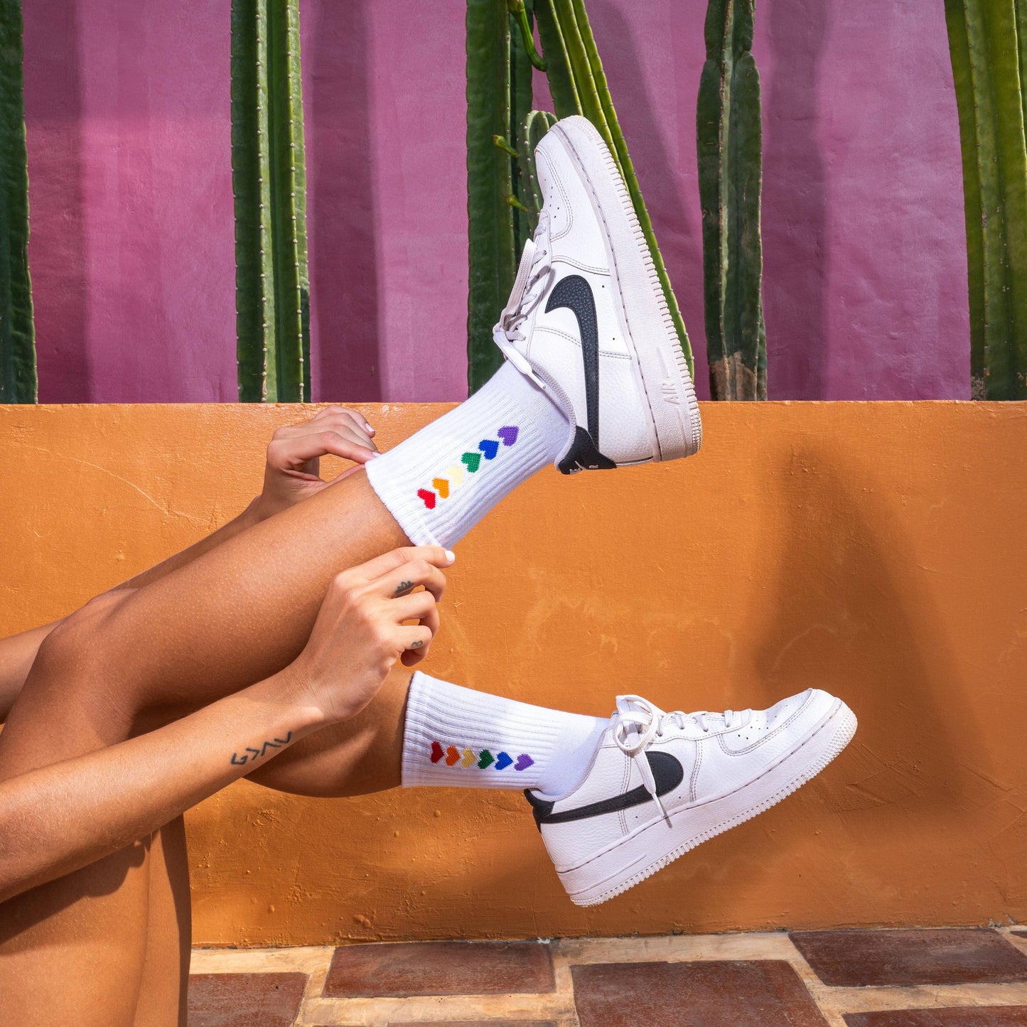 Made By Nami - 3-pack sokken | Regenboog: 35-40