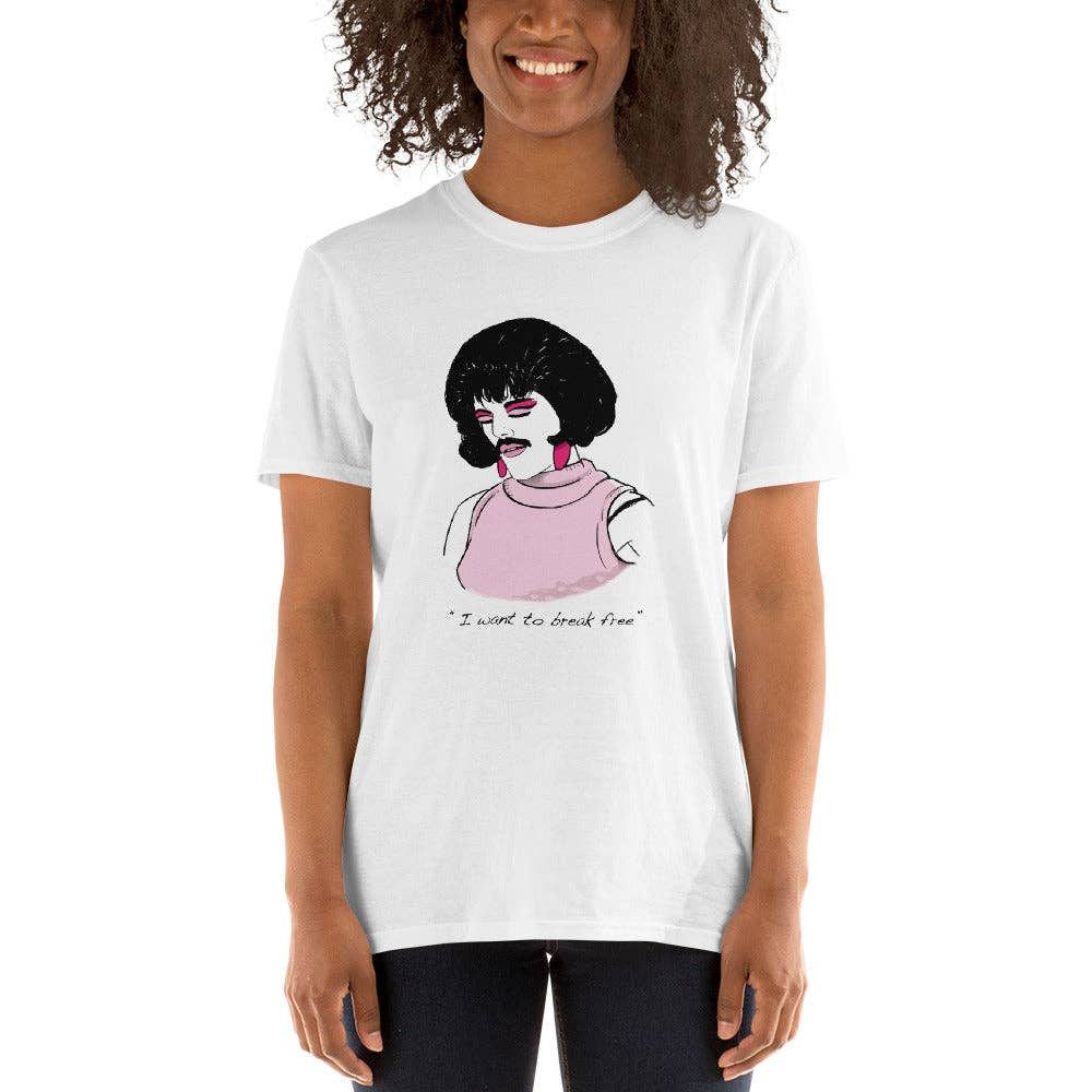 El loco del Pelo Rizo - Queen unisex t-shirt: M