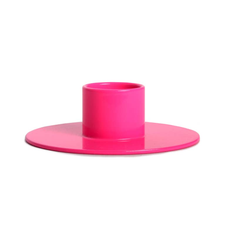 not the girl who misses much - Kaarsenhouder POP neonroze 22mm