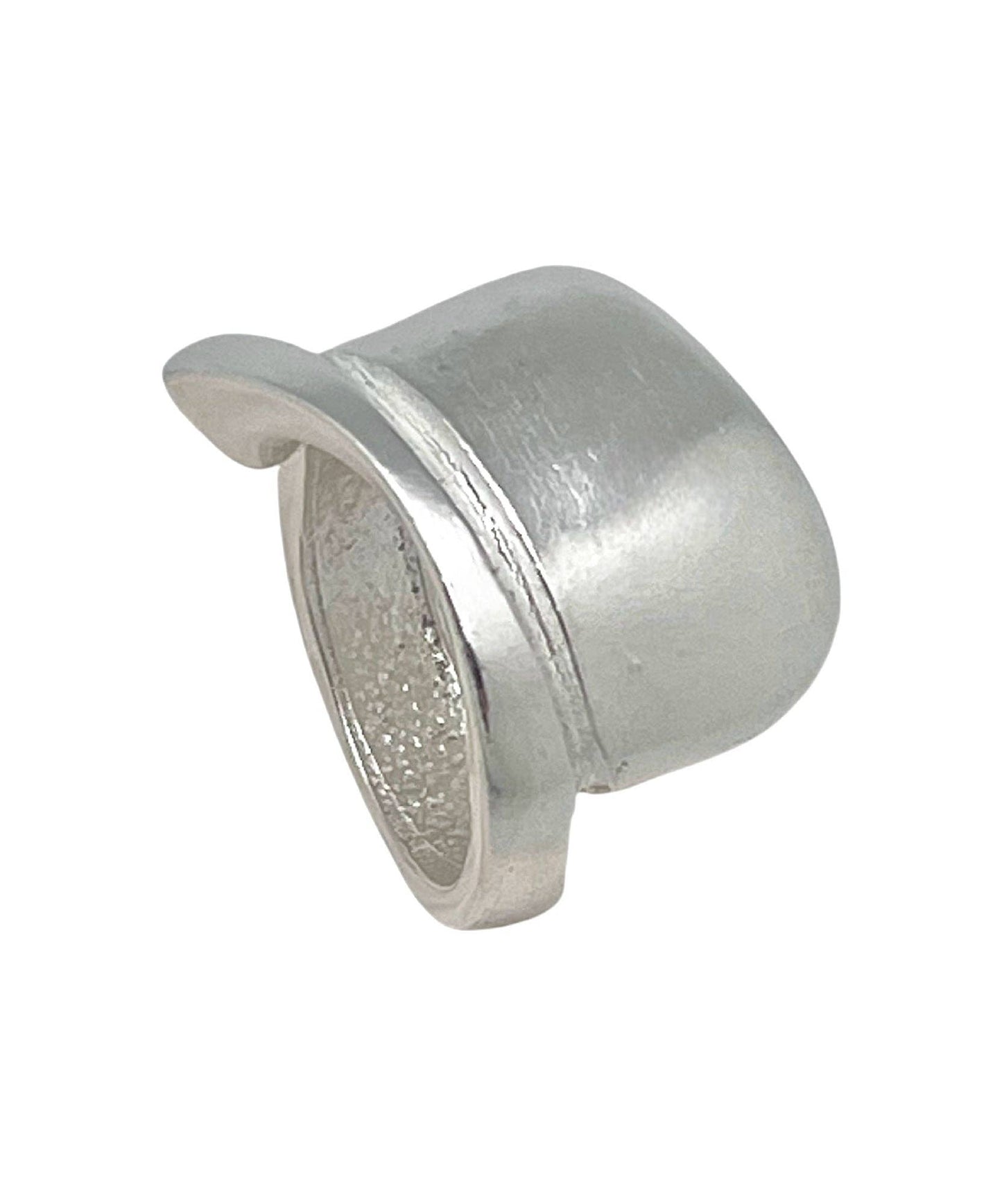 Gloria Mago - Twister ring in verzilverd zilver, 10µ