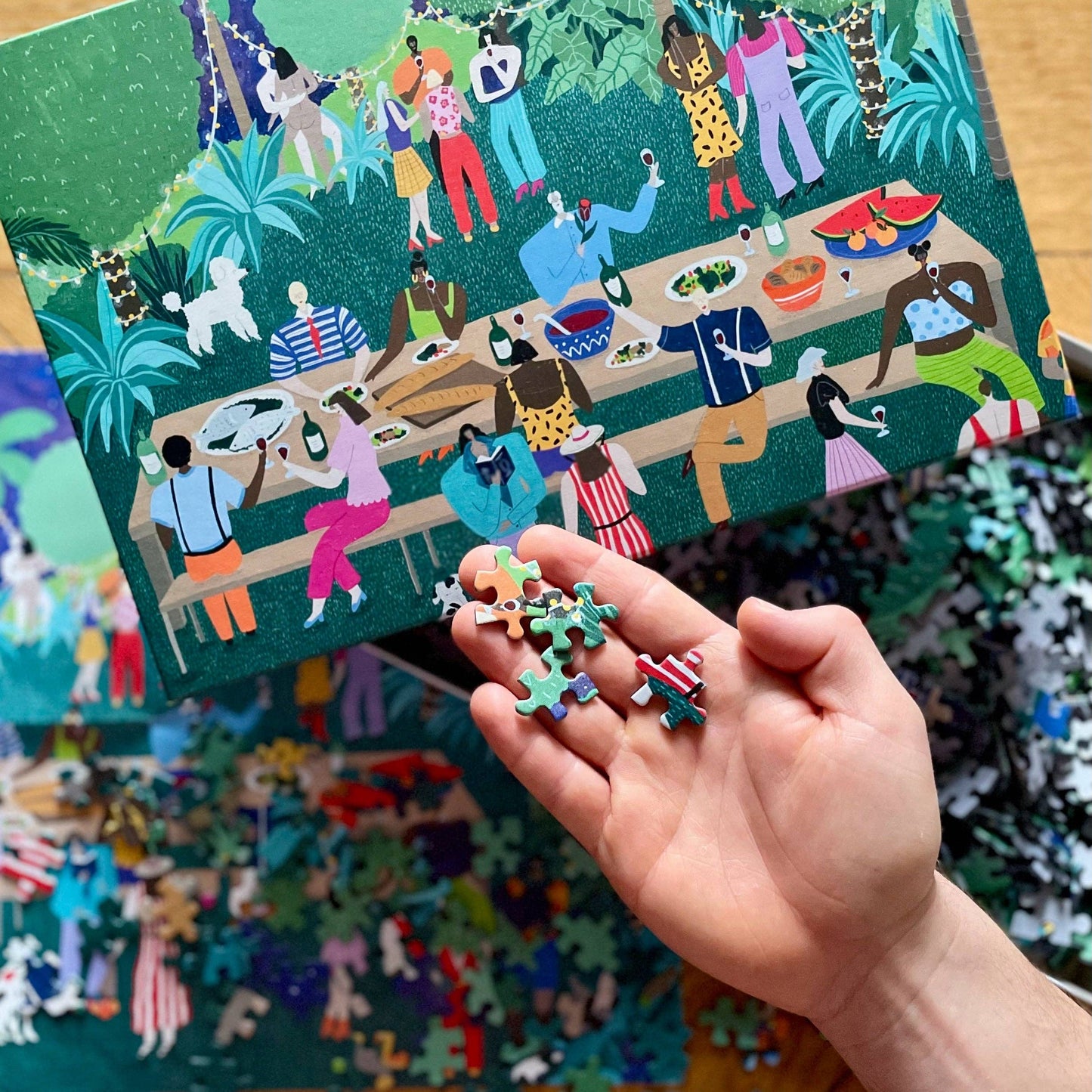 Das Puzzle Kollektiv - Middernacht in het paradijs puzzel - 1000 stukjes
